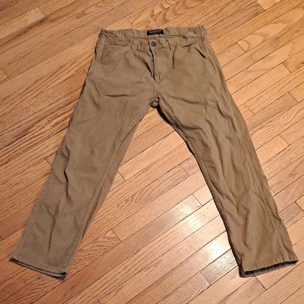 Tan Chinos Classic Straight-Leg Cotton Blend